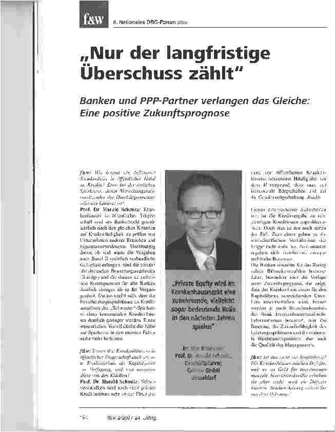 Vorschauseite 1: Nur der langfristige Überschuss zählt