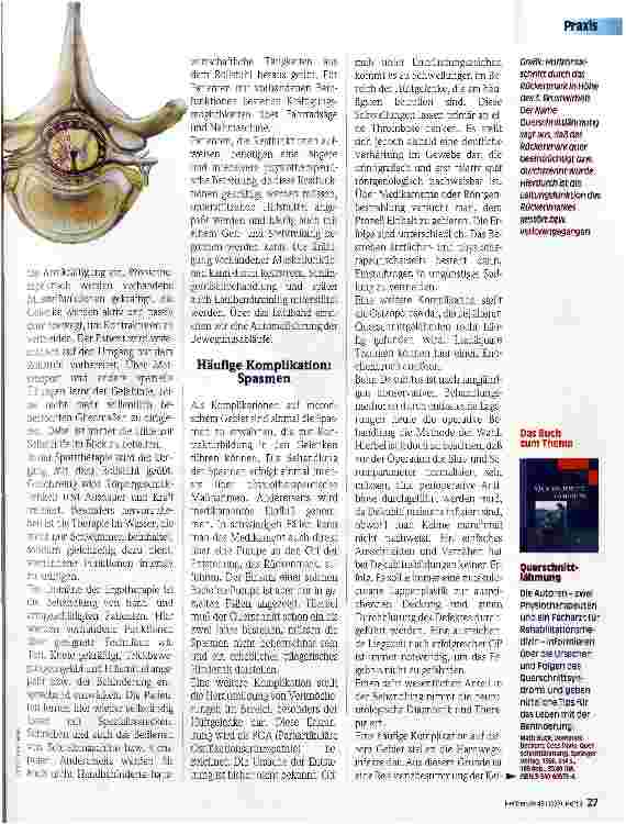 Vorschauseite 2: Querschnittslähmung - ein Neubeginn!