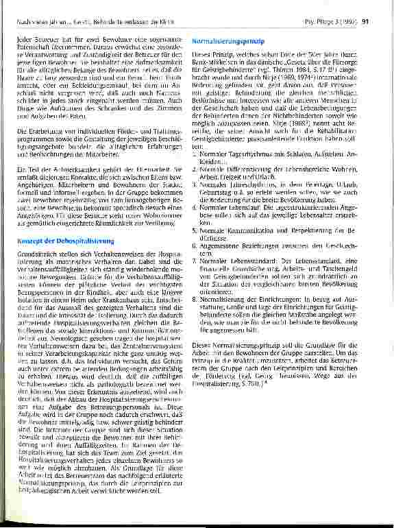 Vorschauseite 2: Nach vielen Jahren ... Geistig behinderte verlassen die Klinik