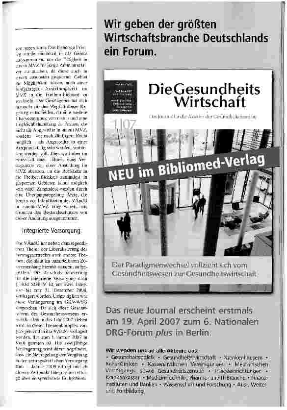 Vorschauseite 4: Das VÄndG: Ein zaghafter Schritt in die richtige Richtung