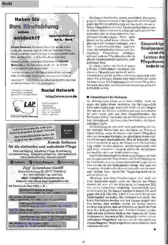 Vorschauseite 5: Den Übergang regeln Tips für Pflegedienste bei Kündigung der Rahmenverträge nach § 132 SGB V durch die Leistungsträger