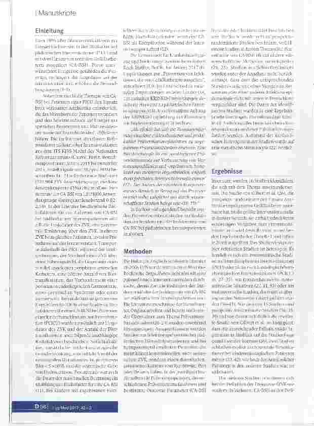 Vorschauseite 2: Präventionsbündelstudien zur Vermeidung von CA-BSI in der pädiatrischen Intensivmedizin