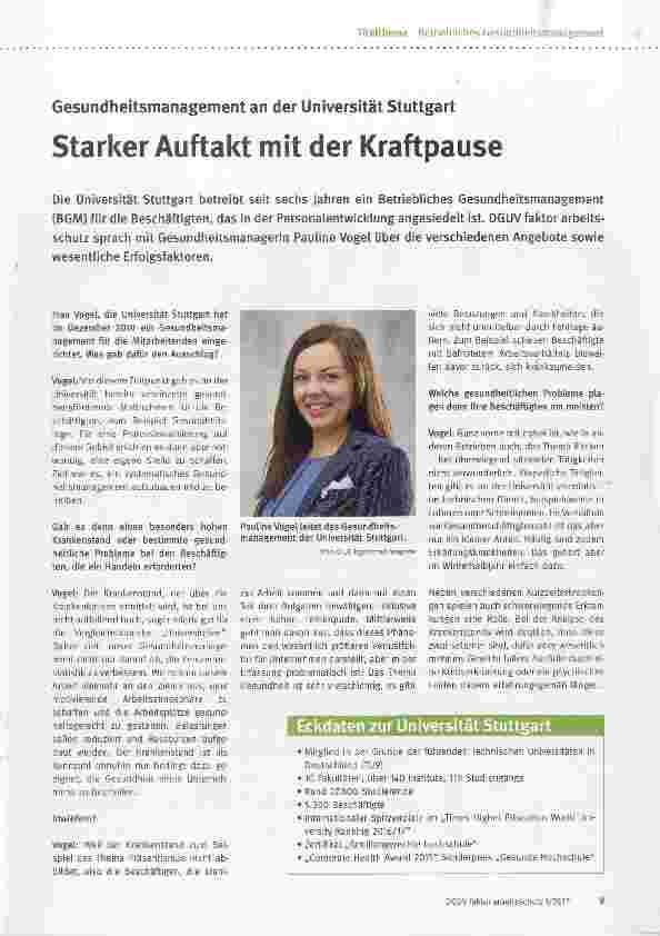 Vorschauseite 1: Starker Auftakt mit der Kraftpause