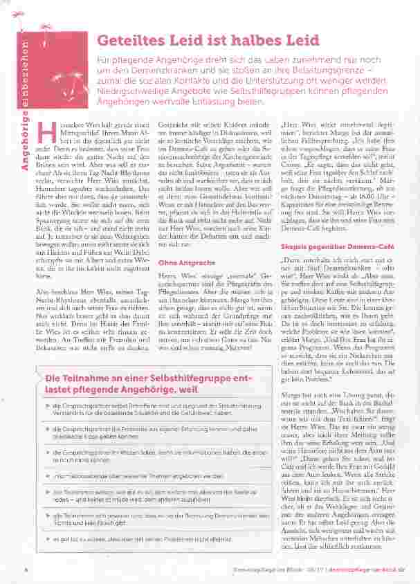 Vorschauseite 1: Geteiltes Leid ist halbes Leid