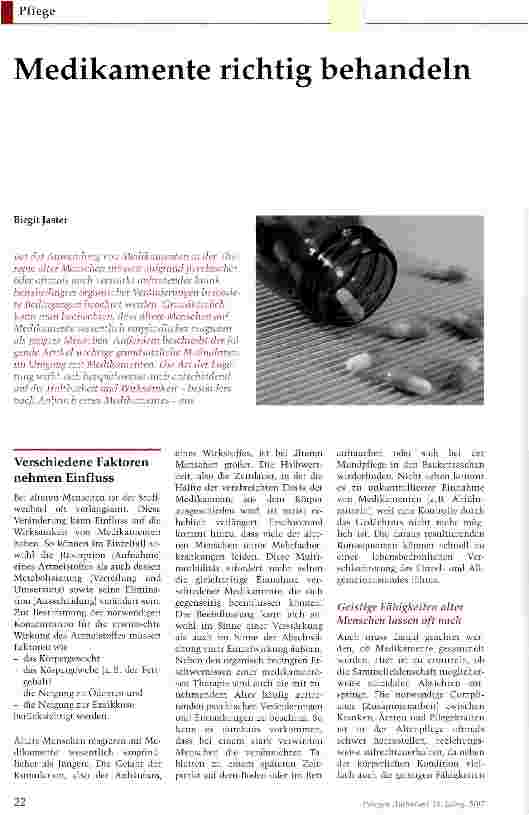 Vorschauseite 1: Medikamente richtig behandeln