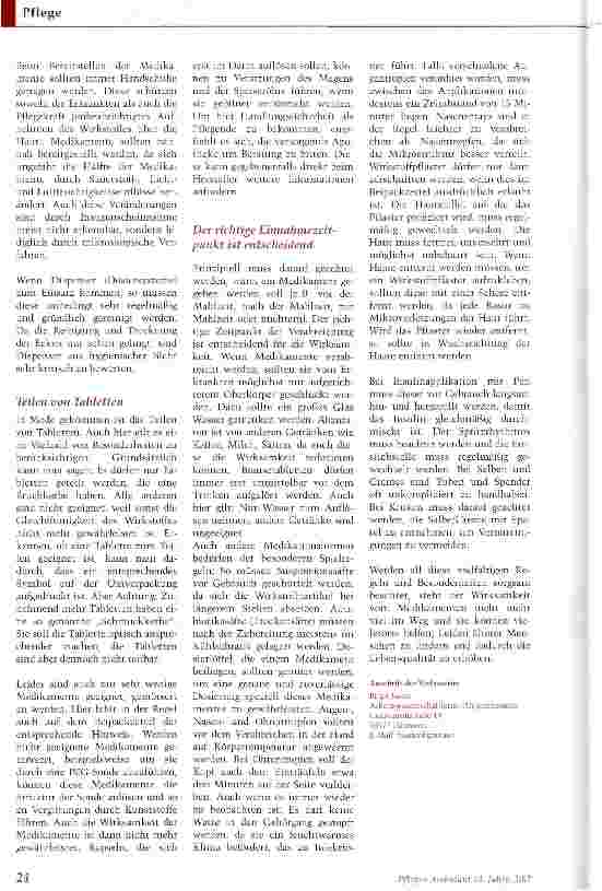 Vorschauseite 3: Medikamente richtig behandeln