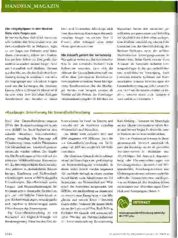 Vorschauseite 2: Gesundheit braucht Kommunikation