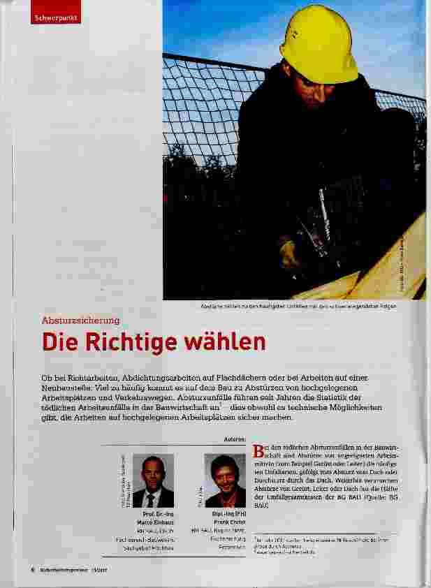 Vorschauseite 1: Die Richtige wählen