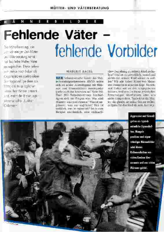 Vorschauseite 1: Fehlende Väter - fehlende Vorbilder Männerbilder