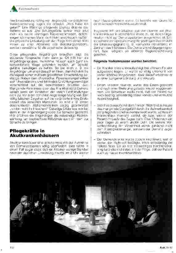 Vorschauseite 4: Pflegende Angehörige brauchen eine Interessenvertretung Die Angehörigen-Initiative Berlin e. V. als Fürsprecher für Angehörige und Demenzkranke