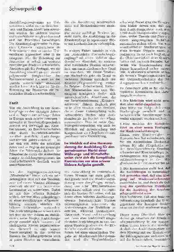 Vorschauseite 6: Theorie und Praxis der Krankenpflegeausbildung Pflegeausbildung in Europa - Gleichklang oder Disharmonie?