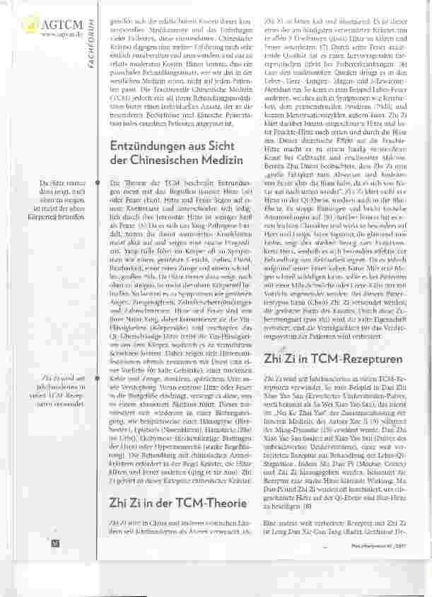 Vorschauseite 2: Zhi Zi (MT)-Garcleniae fructus Alternative zu entzündungshemmendenMedikamenten