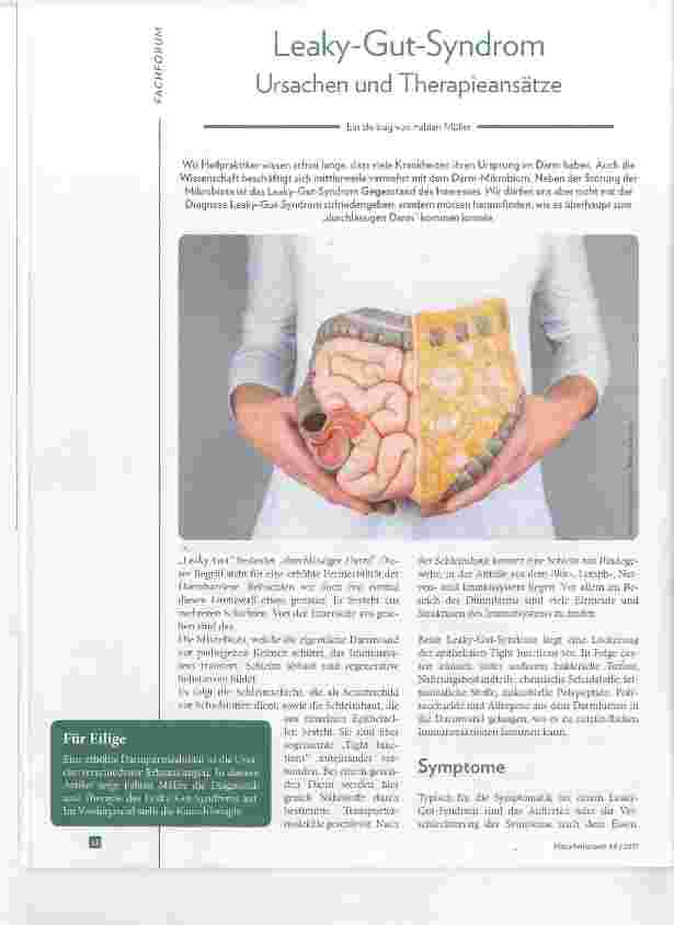 Vorschauseite 1: Leaky-Gut-Syndrom Ursachen und Therapieansätze