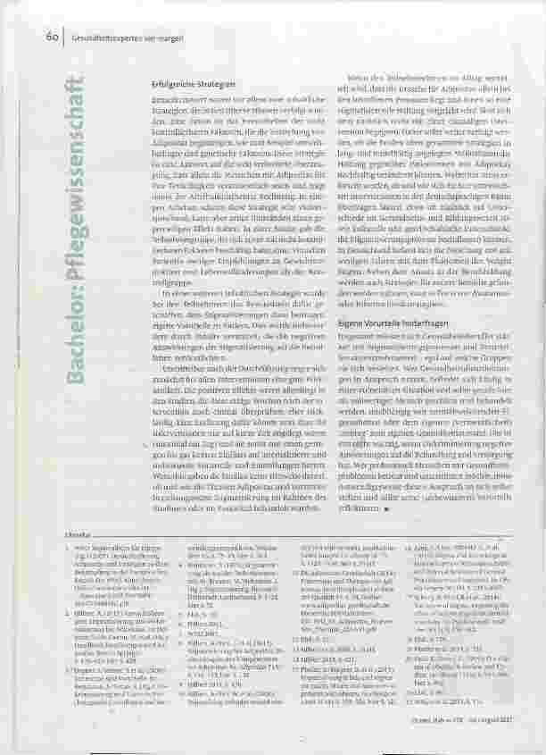 Vorschauseite 3: Gewichtsstigmatisierung im Gesundheitswesen