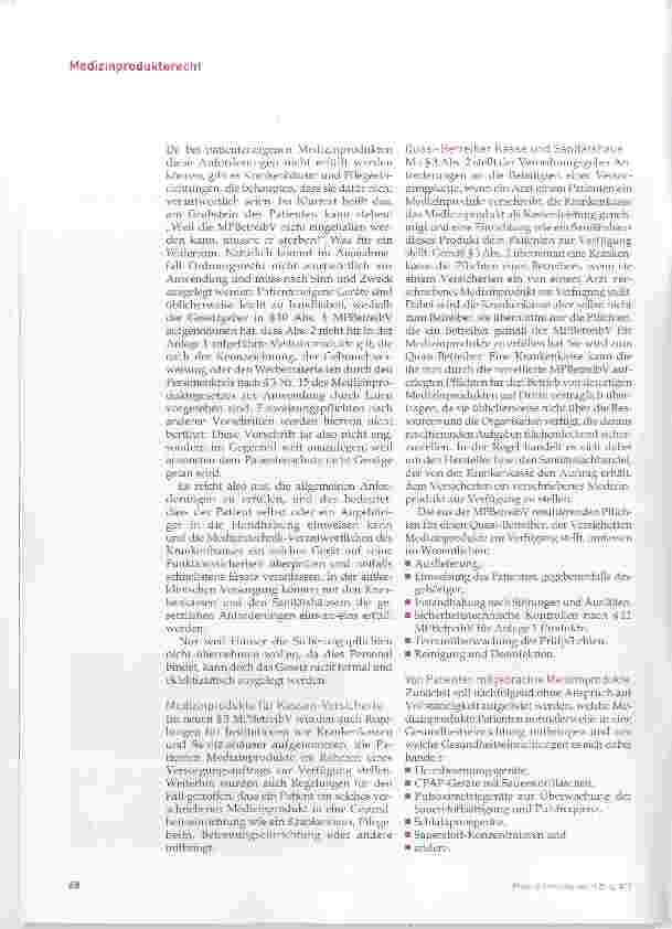 Vorschauseite 3: Heimbeatmungsgeräte in Gesundheitseinrichtungen