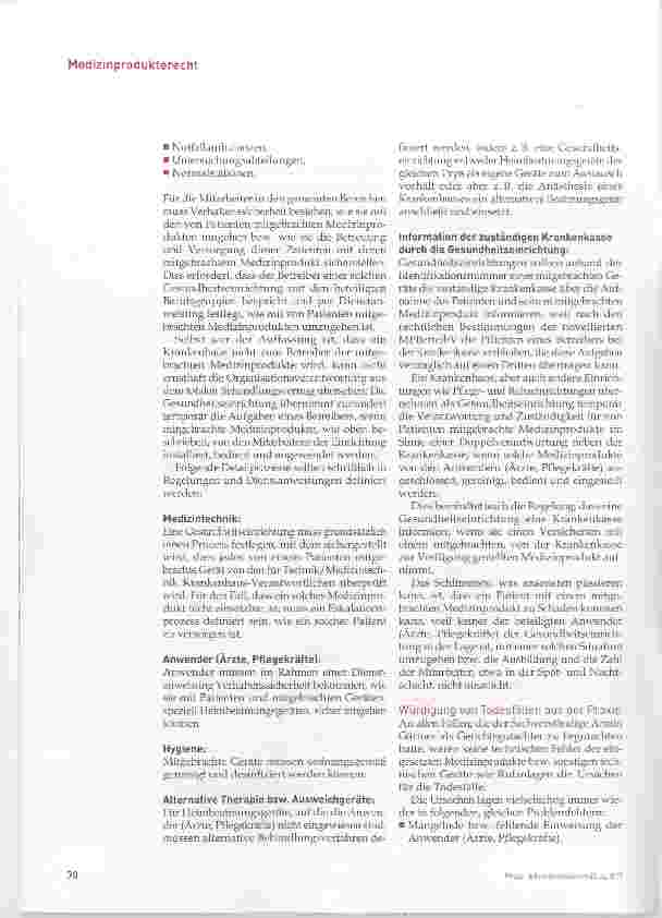 Vorschauseite 5: Heimbeatmungsgeräte in Gesundheitseinrichtungen