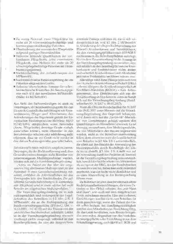 Vorschauseite 6: Heimbeatmungsgeräte in Gesundheitseinrichtungen