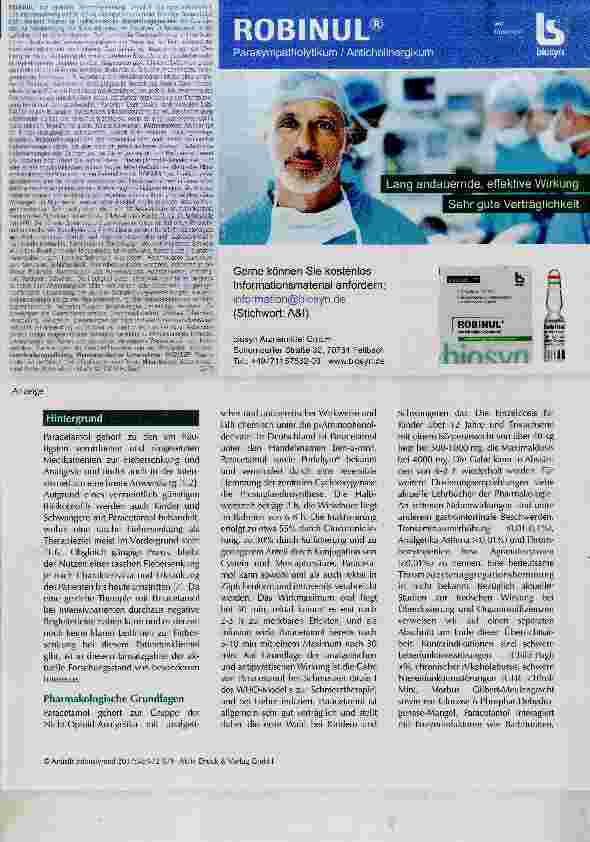 Vorschauseite 2: Paracetamol zur Fiebersenkung bei Intensivpatienten