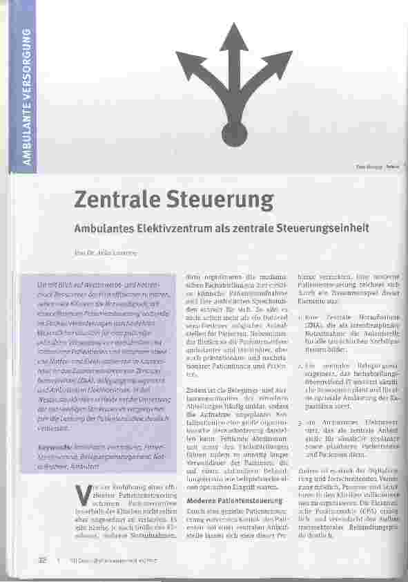 Vorschauseite 1: Zentrale Steuerung