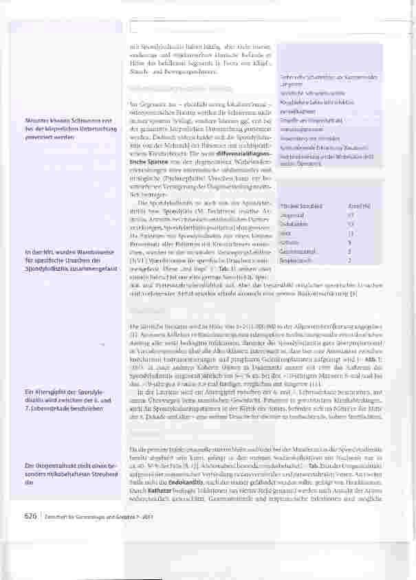 Vorschauseite 4: Chamäleon Spondylodiszitis. Herausforderung für den Geriater