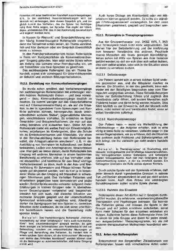 Vorschauseite 2: Die Gruppe und ihre Dynamik, das Rollenspiel