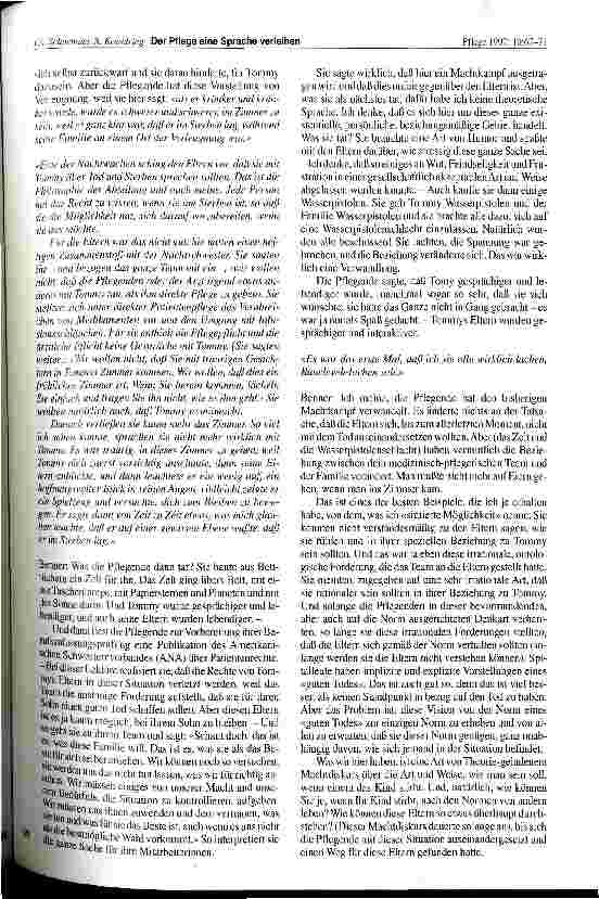 Vorschauseite 3: Der Pflege eine Sprache verleihen Interview mit Patricia Benner