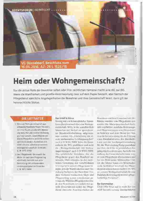Vorschauseite 1: Heim oder Wohngemeinschaft?