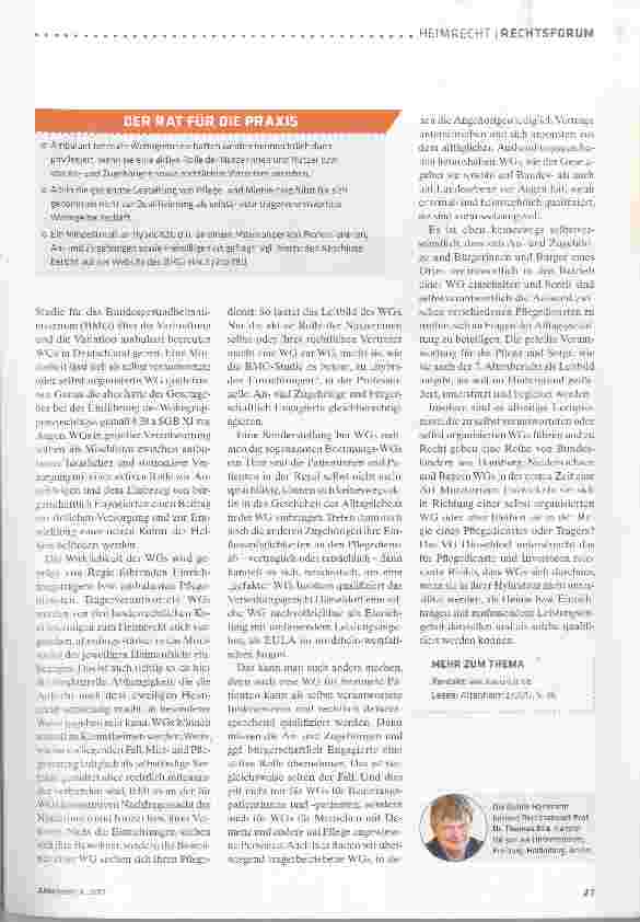 Vorschauseite 2: Heim oder Wohngemeinschaft?