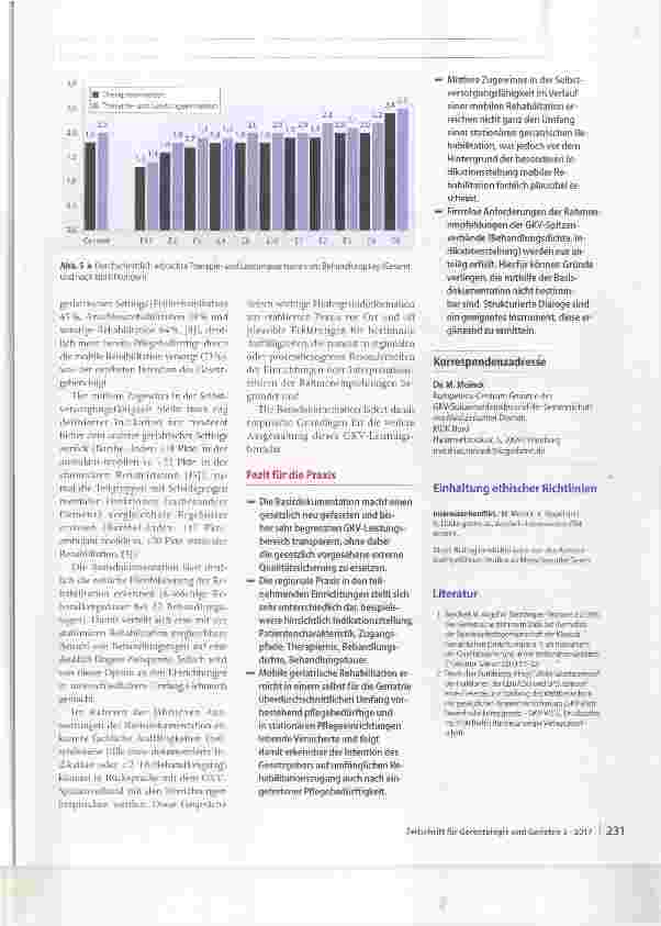 Vorschauseite 6: Mobile geriatrische Rehabilitation in der gesetzlichen Krankenversicherung: Konzeptionelle Ausrichtung und Ergebnisse der bundesweiten Basisdokumentation (Teil 1)