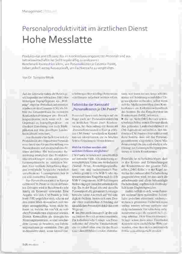 Vorschauseite 1: Hohe Messlatte