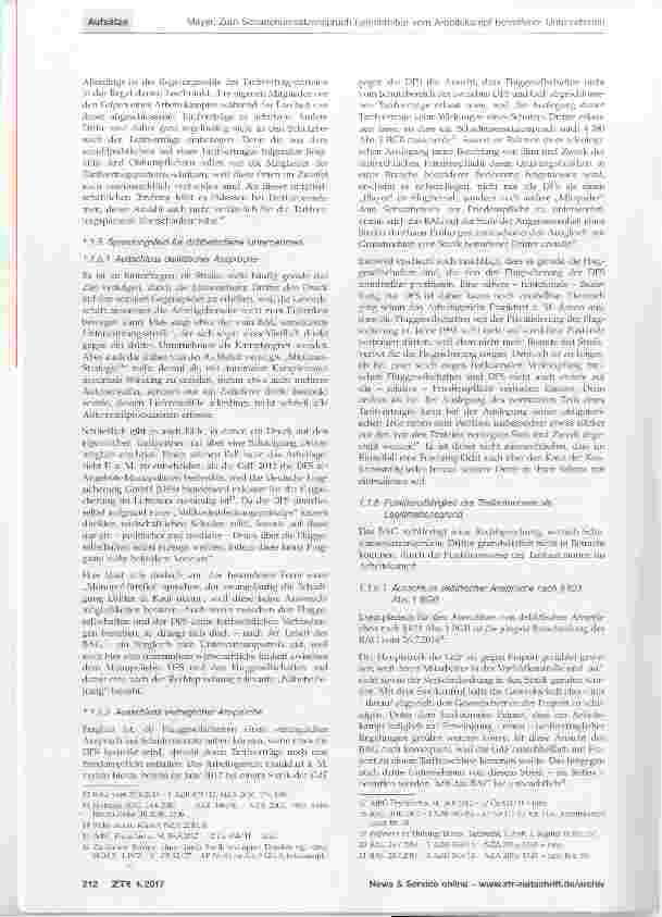 Vorschauseite 3: Zum Schadensersatzanspruch (un)mittelbar vom Arbeitskampf betroffener Unternehmen in der jüngsten Rechtsprechung des BAG