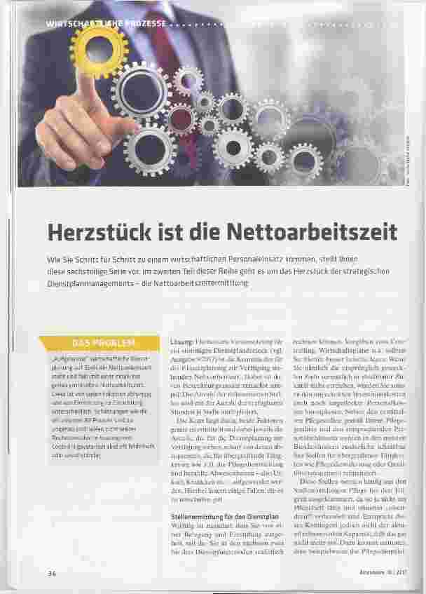 Vorschauseite 1: Herzstück ist die Nettoarbeitszeit