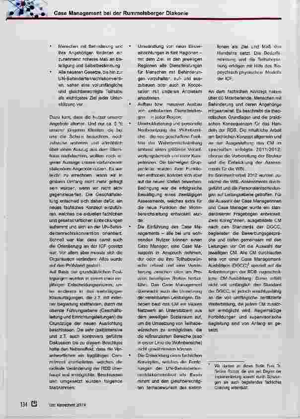 Vorschauseite 2: Case Management bei der Rummelsberger Diakonie