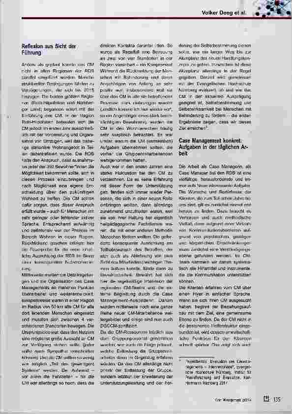 Vorschauseite 3: Case Management bei der Rummelsberger Diakonie