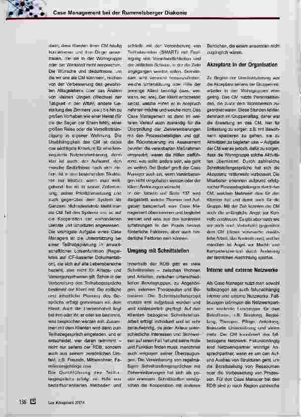 Vorschauseite 4: Case Management bei der Rummelsberger Diakonie