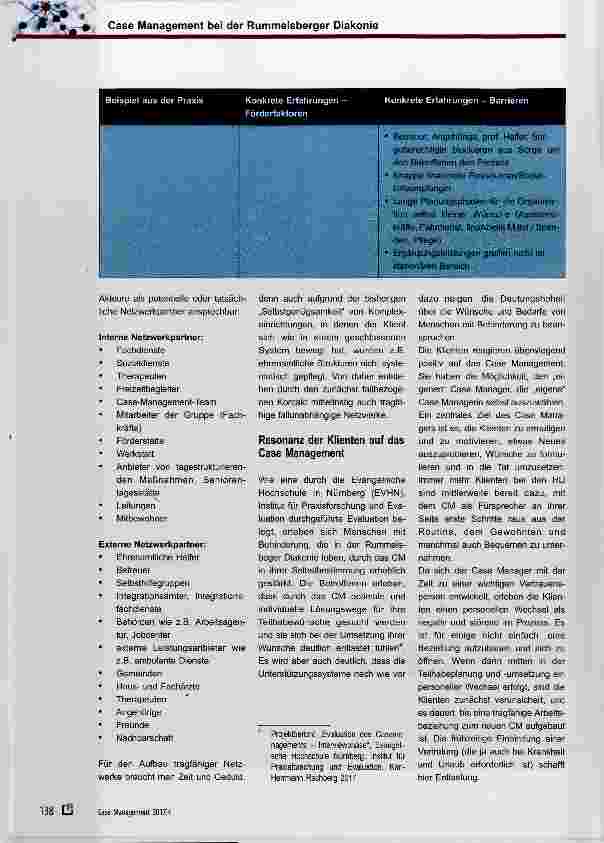 Vorschauseite 6: Case Management bei der Rummelsberger Diakonie