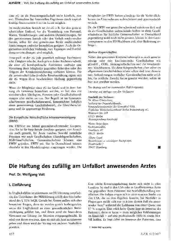 Vorschauseite 5: Ärztliche Gemeinschaften