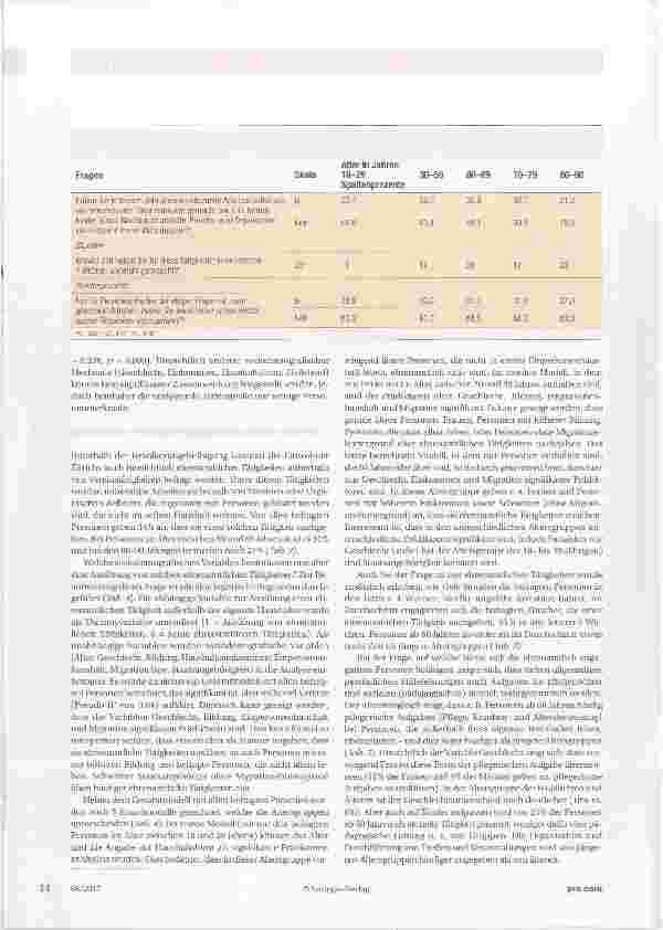 Vorschauseite 4: Freiwilliges Engagement im Alter