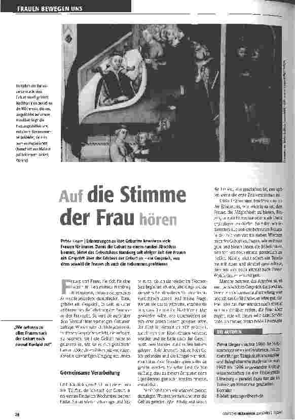 Vorschauseite 1: Auf die Stimme der Frau hören