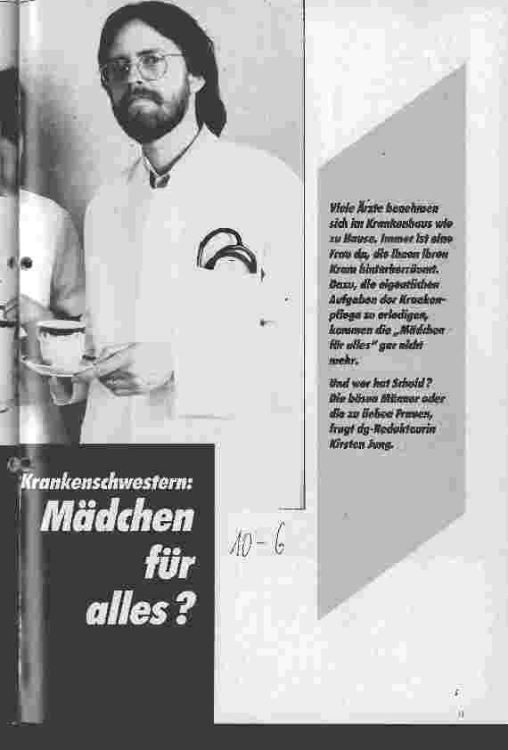 Vorschauseite 2: Krankenschwestern: Mädchen für alles?