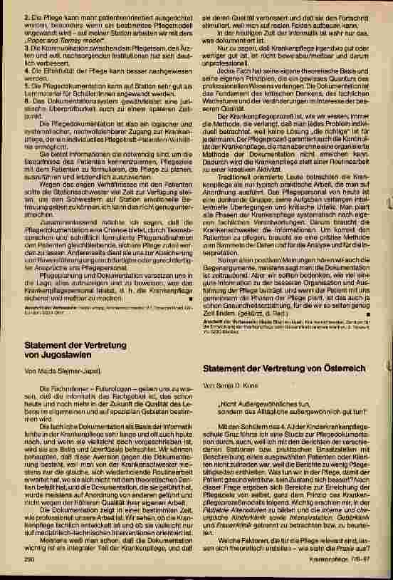 Vorschauseite 4: Welche Auswirkungen hat die Pflegedokumentation auf die Krankenpflege Podiumsdiskussion