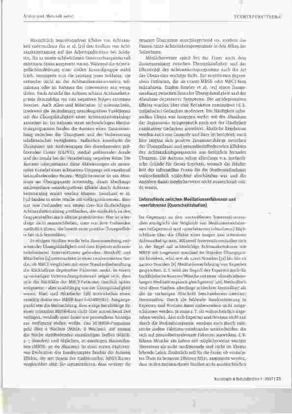 Vorschauseite 3: Achtsamkeit: Mehr hilft mehr?