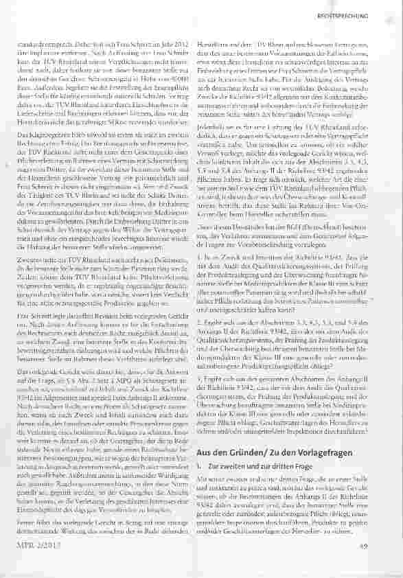 Vorschauseite 2: EuGH zu Prüfpflichten und Haftung Benannterstellen