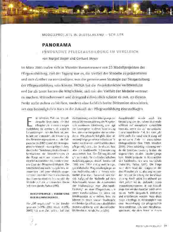 Vorschauseite 1: PANORAMA