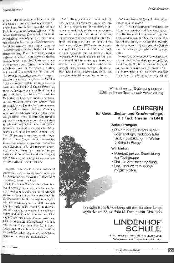 Vorschauseite 2: Validation-Ausbildung (nach Feil) nun auch in der Schweiz