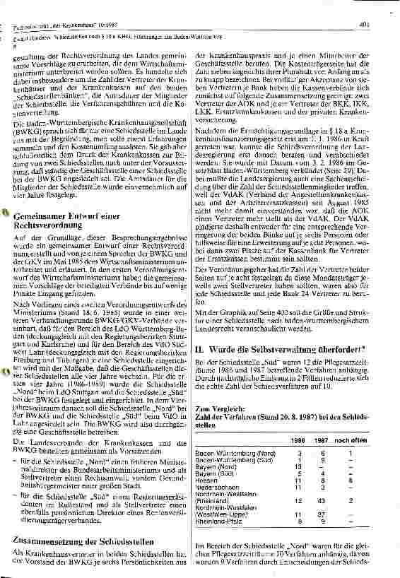 Vorschauseite 2: Schiedsstellen nach Paragraph 18 a KHG: Erfahrungen aus Baden- Württemberg
