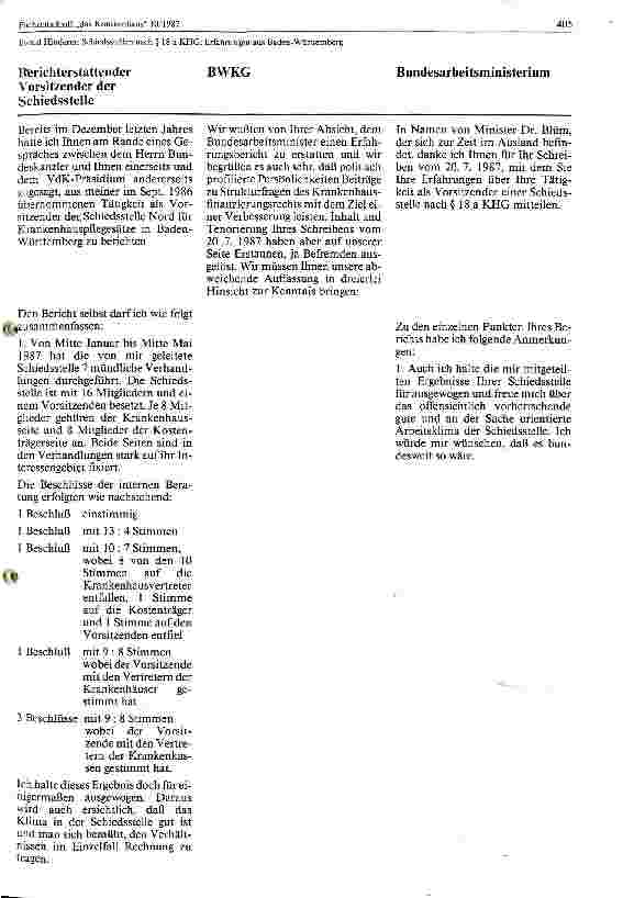 Vorschauseite 6: Schiedsstellen nach Paragraph 18 a KHG: Erfahrungen aus Baden- Württemberg