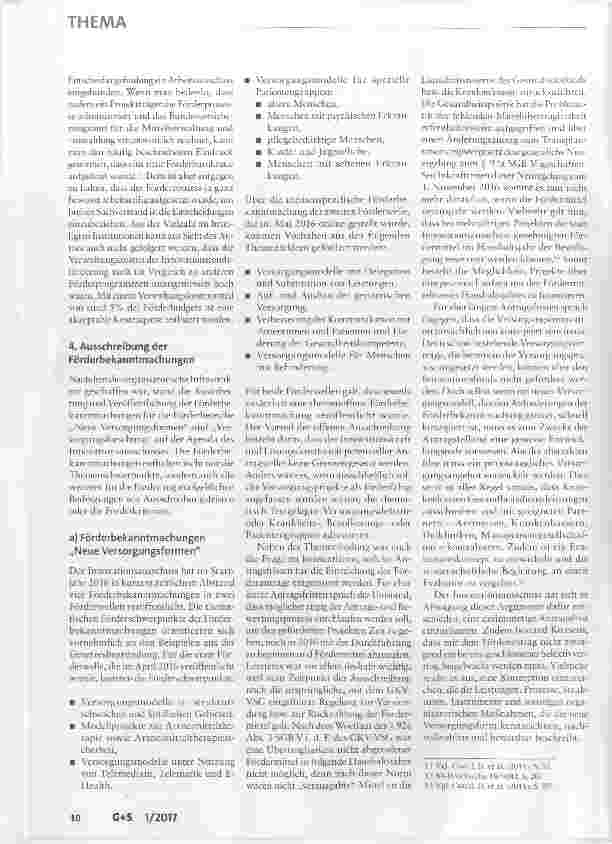 Vorschauseite 4: Der Innovationsfonds nach einem Jahr eine Zwischenbilanz aus Sicht des GKV-Spitzenverbandes