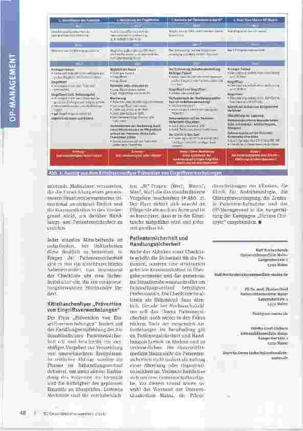 Vorschauseite 3: Patientensicherheit im Fokus