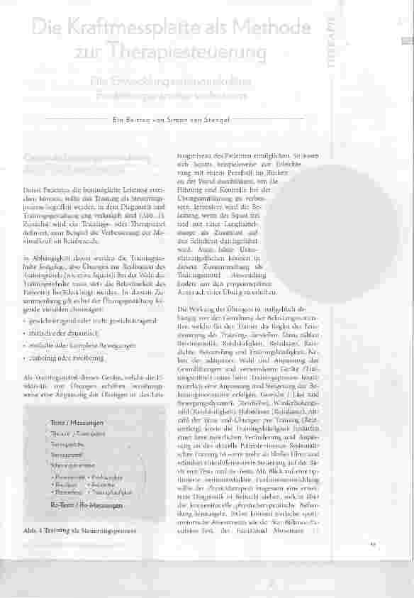 Vorschauseite 2: Die Kraftmessplatte als Methode zur Therapiesteuerung